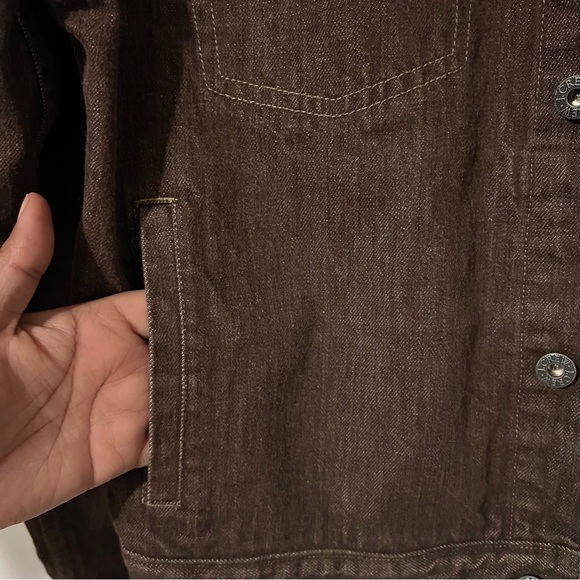 J. Crew Dark Brown Denim Jacket - Picture 5 of 7